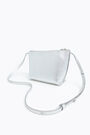 S silver leather trapezium crossbody bag S silver leather trapezium crossbody bag