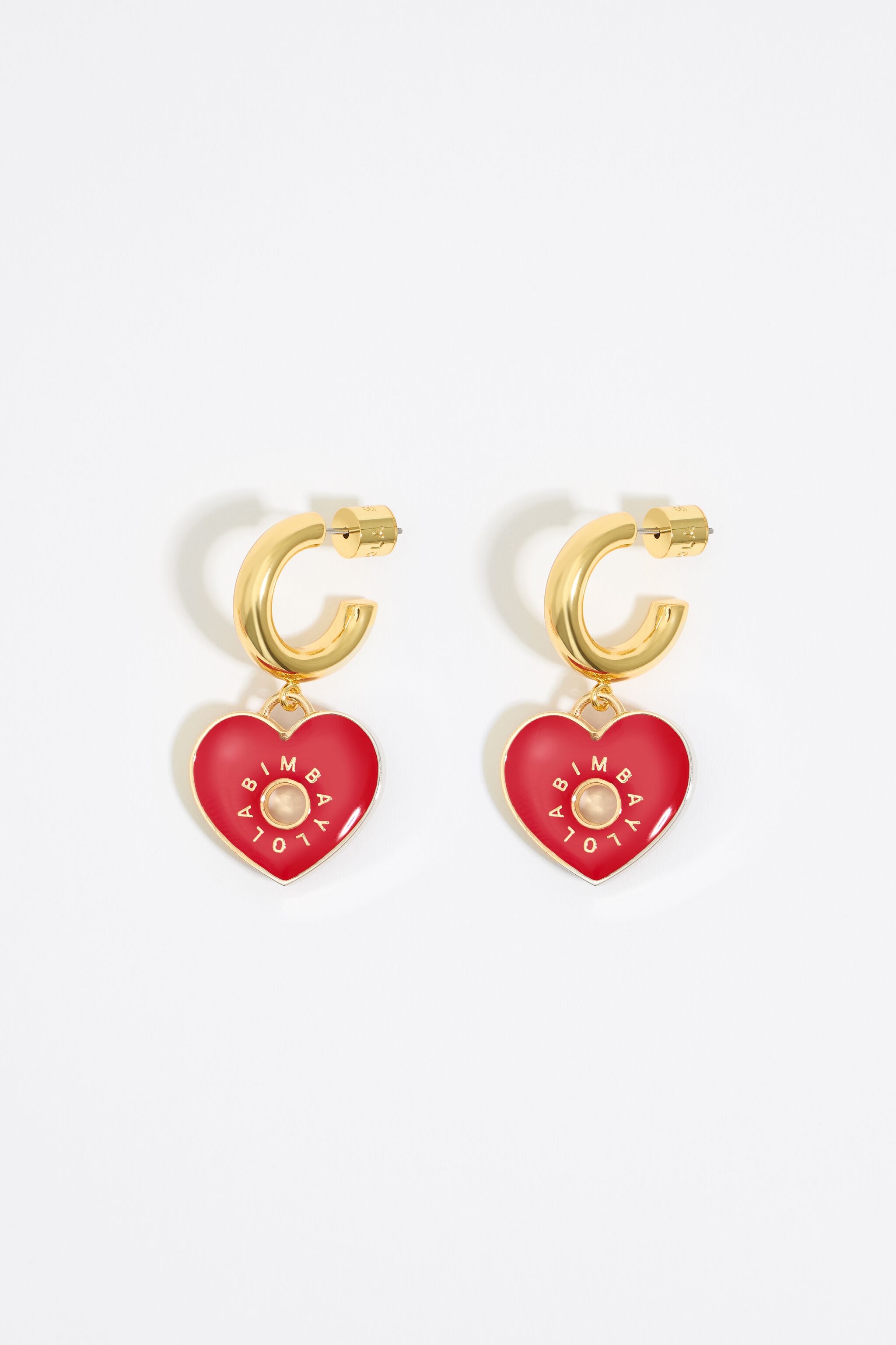 Dior red heart earrings shop