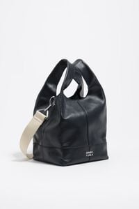 Medium petroleum leather Paper bag