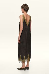 Faded black camisole dress with knot