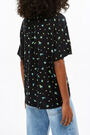 Black Little-Flowers flowing shirt Black Little-Flowers flowing shirt