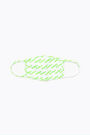 Neon green logo face mask Neon green logo face mask