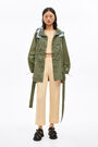 Short khaki nylon trench Short khaki nylon trench