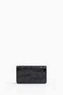 Black croco flap purse Black croco flap purse