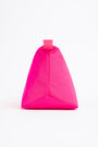 L neon pink nylon trapezium make-up case L neon pink nylon trapezium make-up case