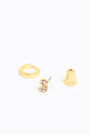 Mini hoop earrings with the letter S Mini hoop earrings with the letter S