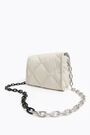 S stone padded nylon flap bag S stone padded nylon flap bag