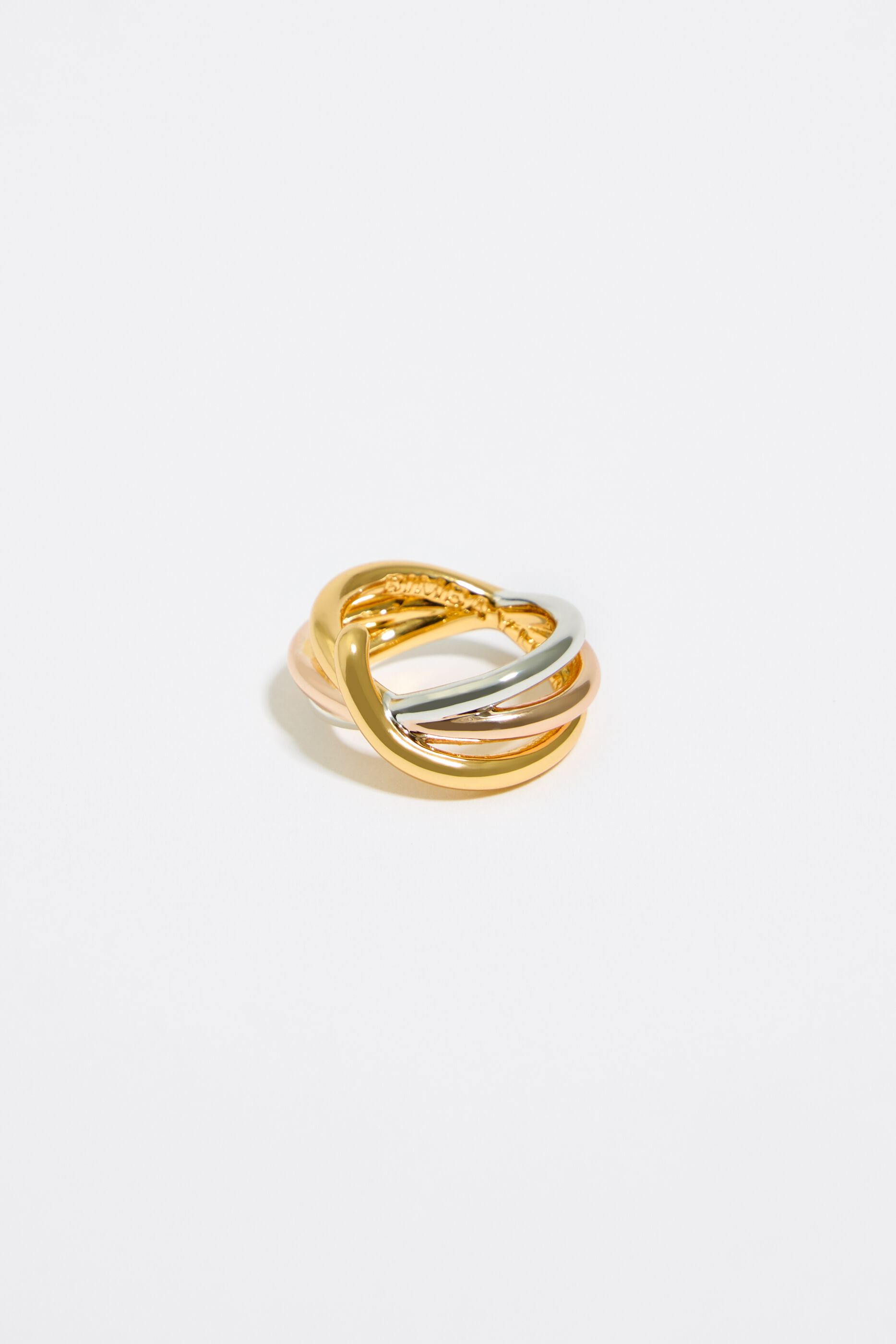 Cartier three tone ring best sale