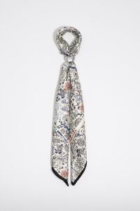 Vegetation and logo frame scarf bag charm