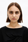 Black lurex draped blouse Black lurex draped blouse