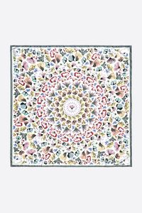 Pastel kaleidoscopic flowers scarf