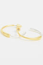 Uneven two-tone hoop earrings Uneven two-tone hoop earrings