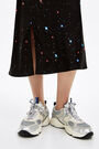 Black Cosmic-Stars midi skirt Black Cosmic-Stars midi skirt