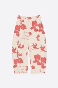 BARREL - Sand Red adjustable waist jeans