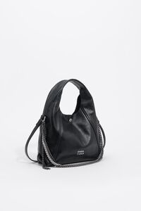 Small black leather Paper bag