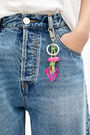 Neon pink key ring Neon pink key ring