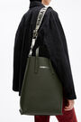 L green leather vertical shopper bag L green leather vertical shopper bag