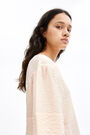 Pink textured blouse Pink textured blouse