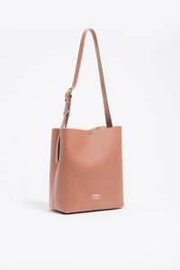Medium pink leather Carlino bag