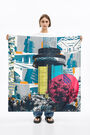Brutalist collage scarf Brutalist collage scarf