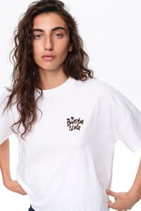 White cotton boxy T-shirt