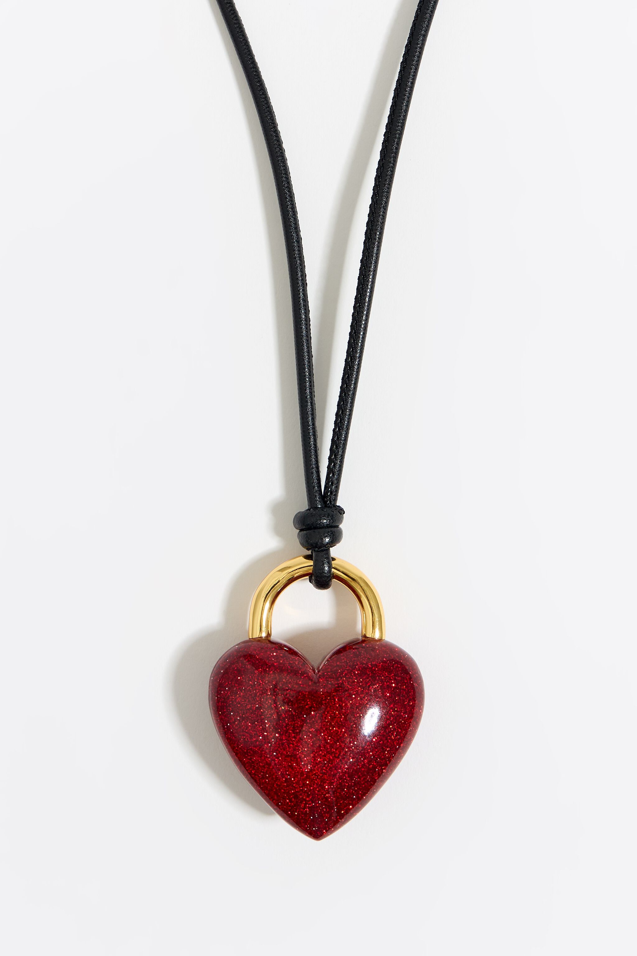 Red sparkly clearance necklace