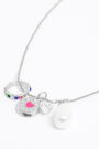 Silver pearl pieces necklace Silver pearl pieces necklace