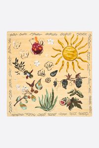 Beige still life scarf