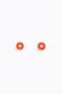 Red heart small earrings Red heart small earrings