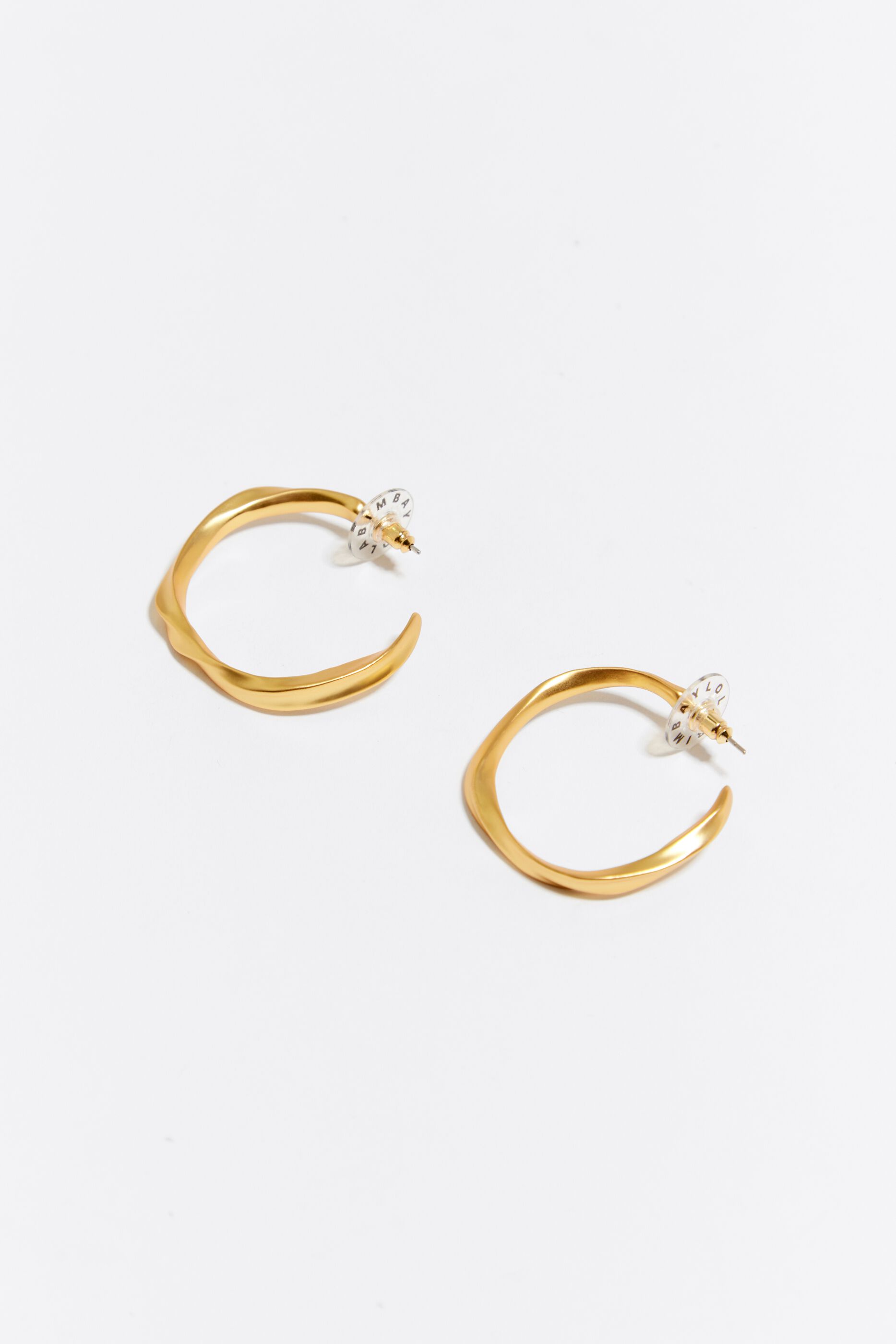 Gold hoop earrings 2 inch on sale