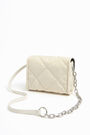 S ivory padded nylon flap bag S ivory padded nylon flap bag