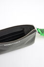 M black leather flat coin purse M black leather flat coin purse