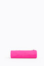 Neon pink nylon cylindrical case Neon pink nylon cylindrical case