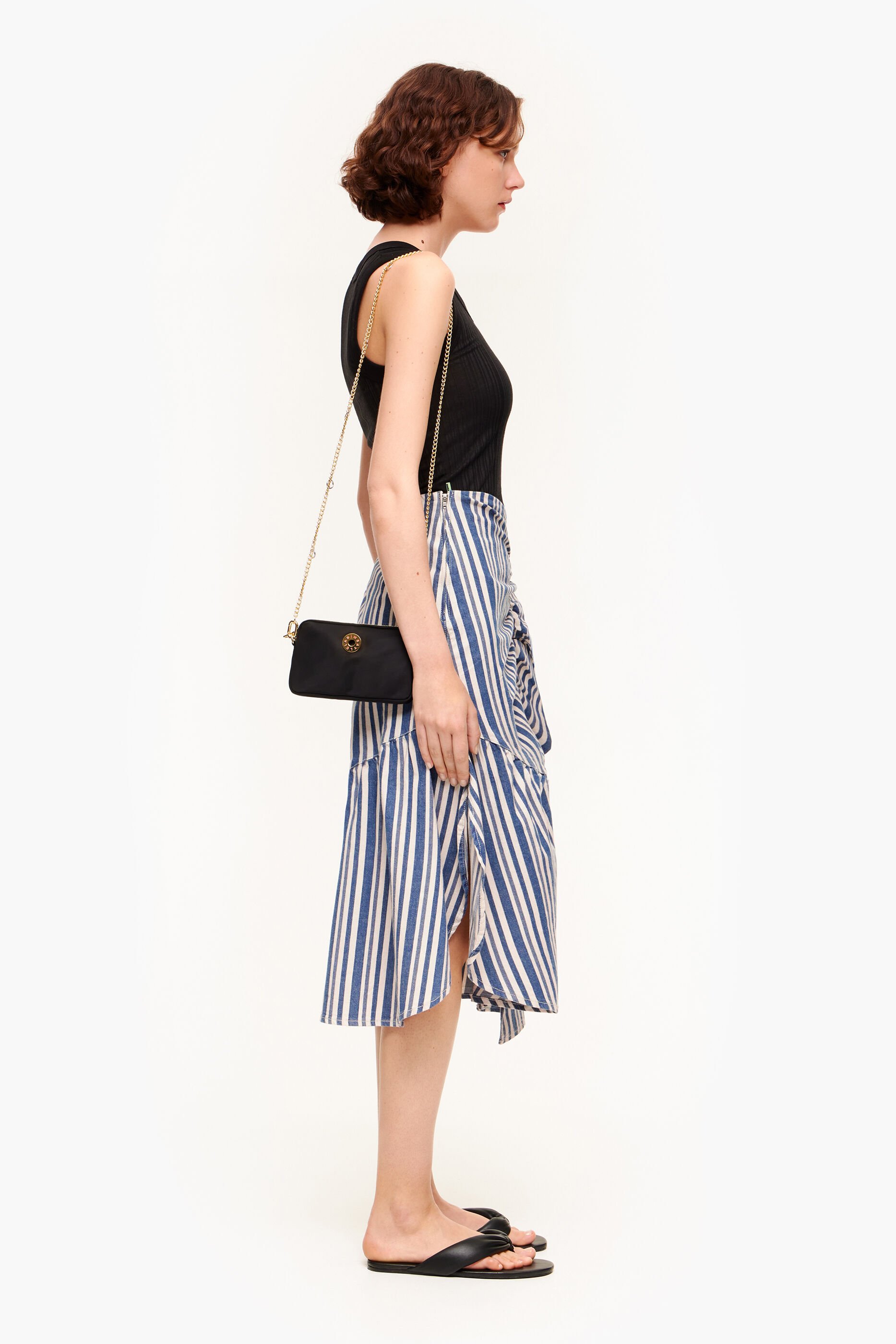 Black nylon mini sale bag
