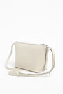 S white leather trapezium crossbody bag S white leather trapezium crossbody bag