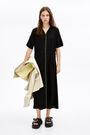 Black knit shirtdress Black knit shirtdress