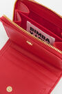 Square red leather purse Square red leather purse