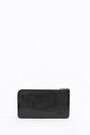 M black leather flat coin purse M black leather flat coin purse