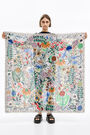 Nude wild flowers shawl Nude wild flowers shawl