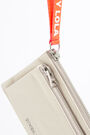 Ivory nylon double purse Ivory nylon double purse