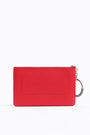 Red leather envelope make-up case Red leather envelope make-up case