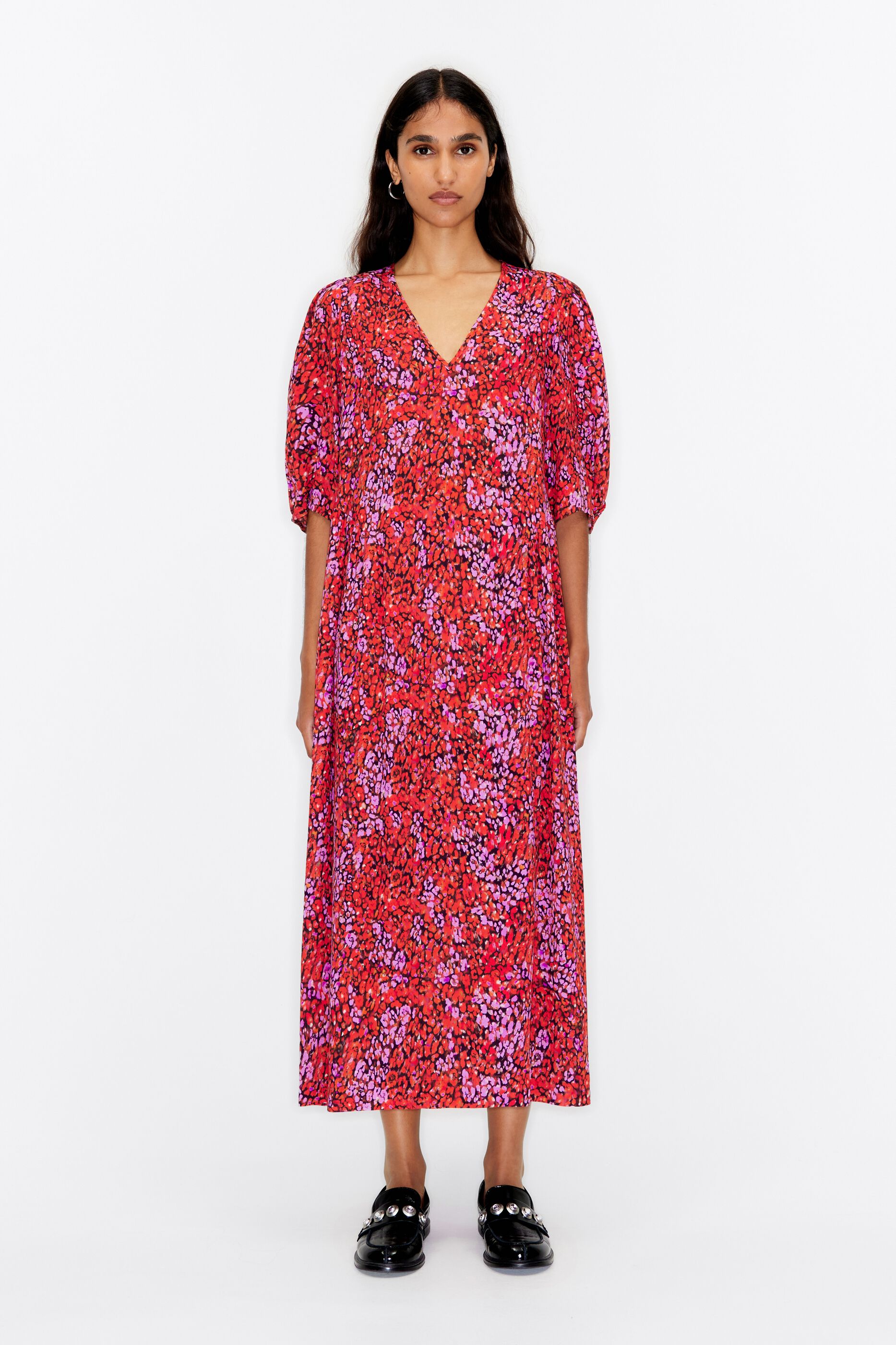 White and hotsell red long dress
