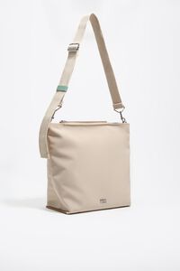Large sand gabardine Carlino bag