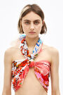 Patchwork watercolor vases shawl Patchwork watercolor vases shawl