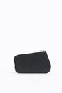 Asymmetric black leather coin purse Asymmetric black leather coin purse