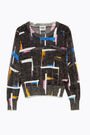 Black Wallpaper lurex jumper Black Wallpaper lurex jumper