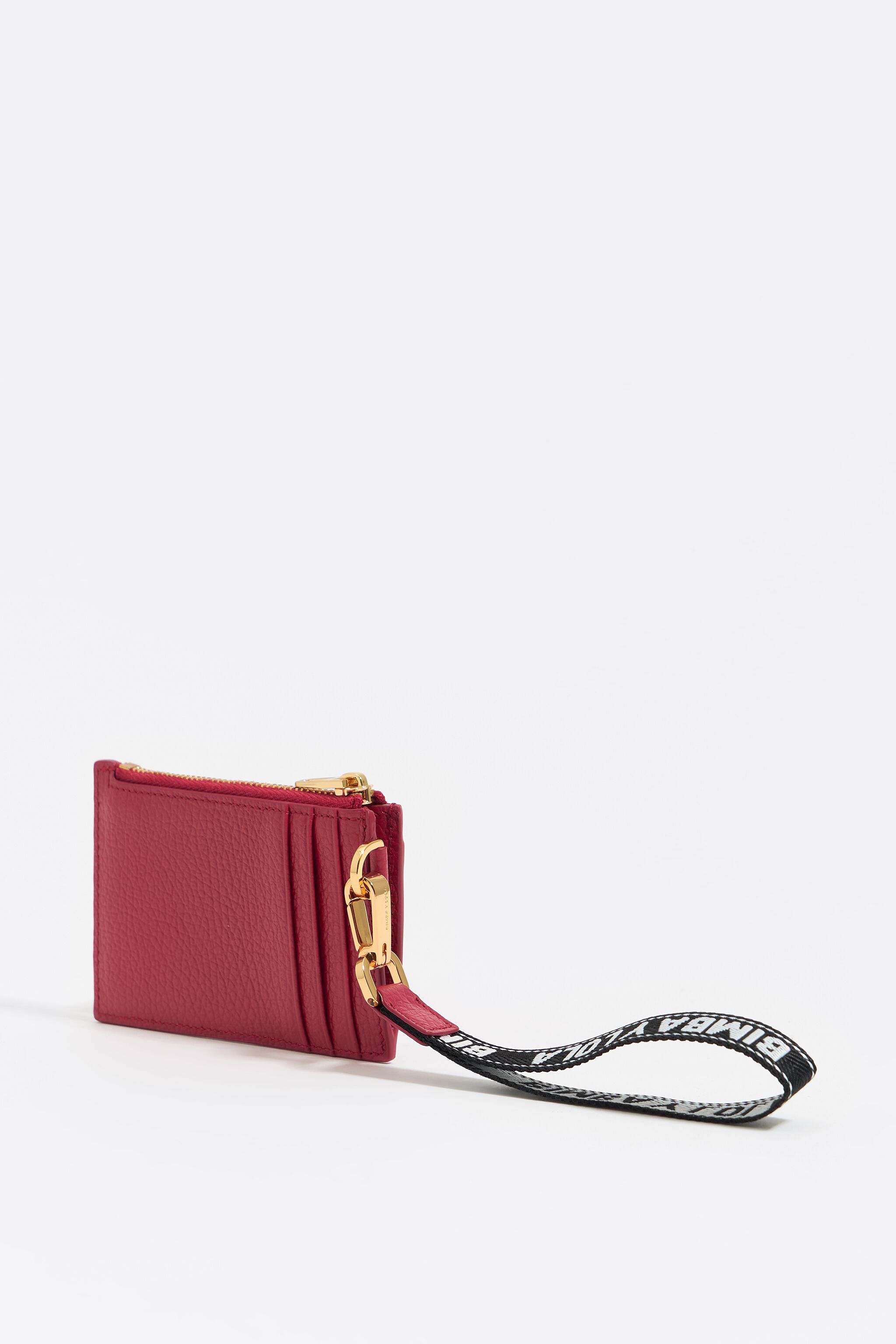 Red leather card holder/coin purse