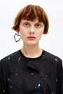Straight black Cosmic-Stars blouse Straight black Cosmic-Stars blouse