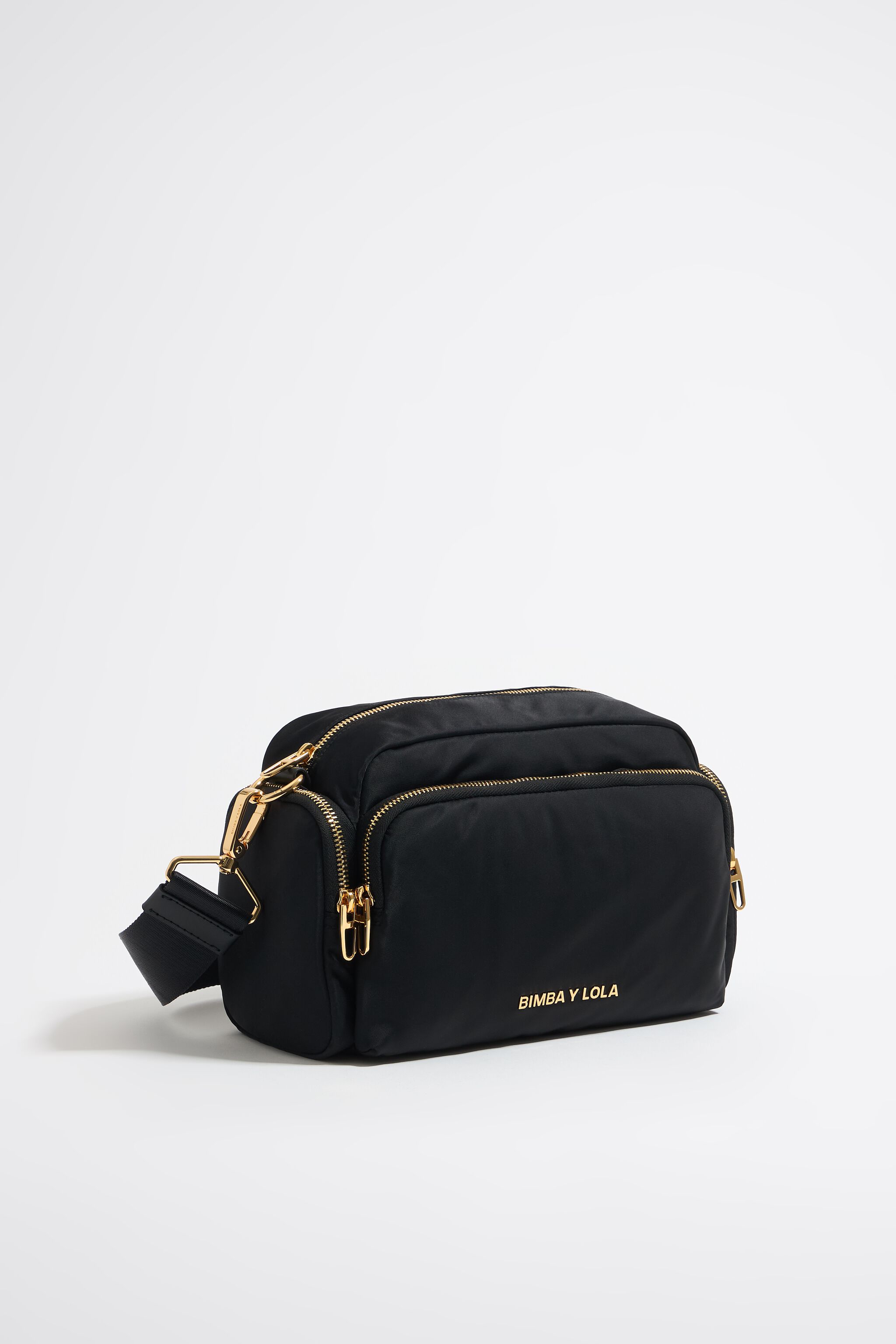 Medium black nylon Pocket crossbody bag