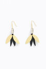 Long black resin earrings Long black resin earrings
